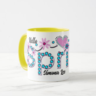 Taza Hola Primavera regalo personalizado