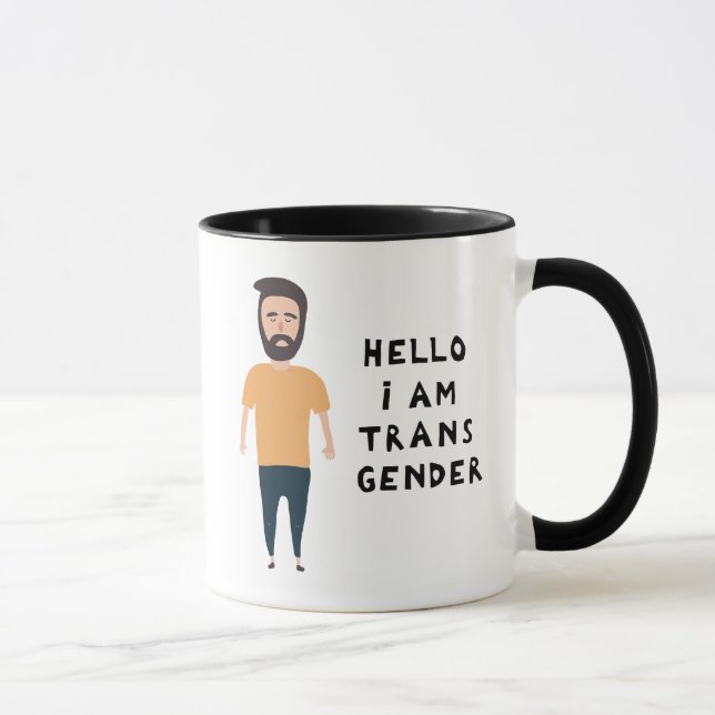Taza Hola Soy Transgénero (Derecha)