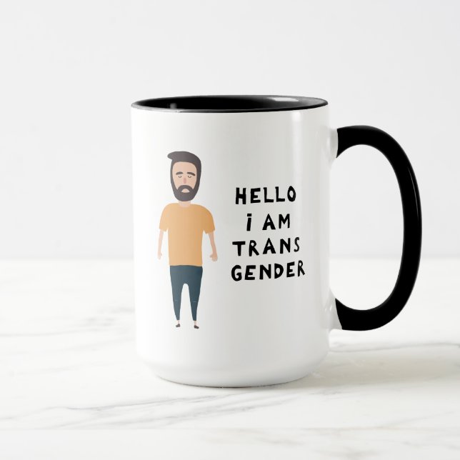 Taza Hola Soy Transgénero (Derecha)