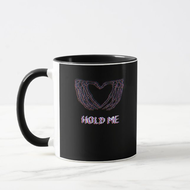 Taza Hold Me Classic - Skeleton Hand Heart (Izquierda)