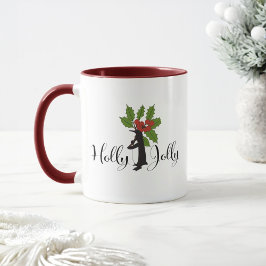 Taza Holly Jolly Cute Funny Penguin Navidades