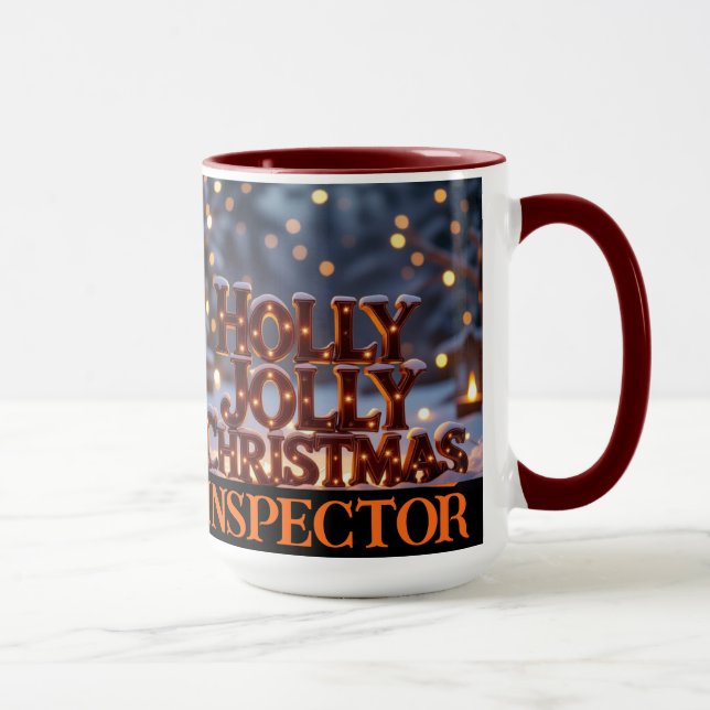 Taza Holly Jolly Navidades Inspector Keepsake (Derecha)