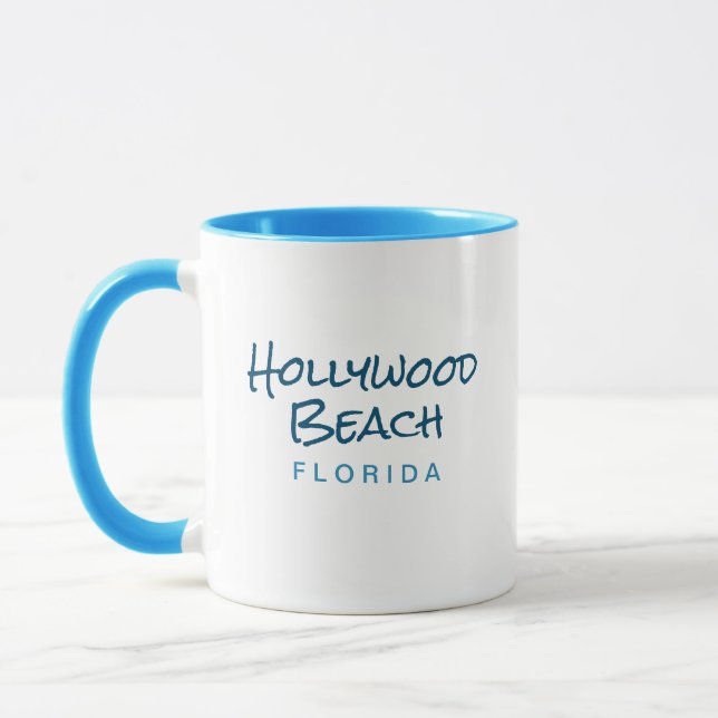 Taza Hollywood Beach Florida Café Mug (Izquierda)