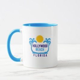 Taza Hollywood Beach Florida Café Mug