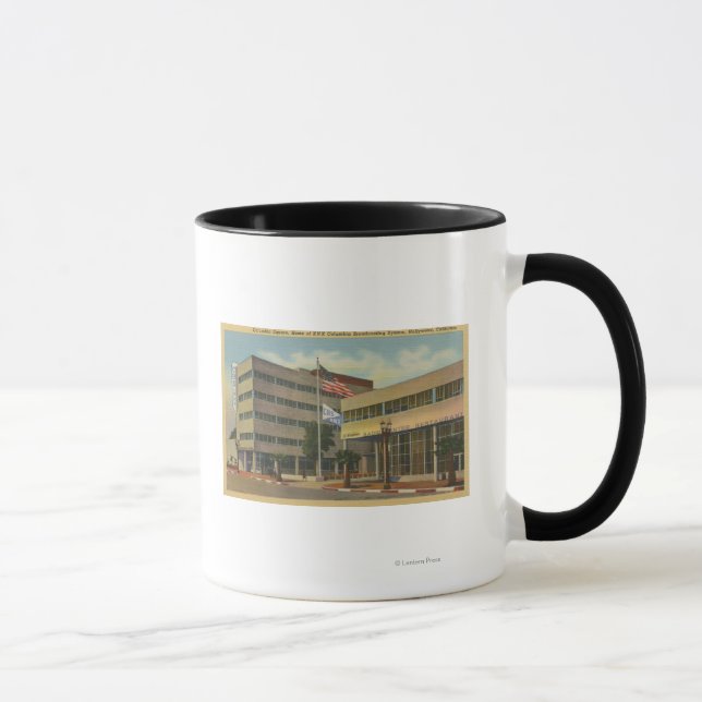 Taza Hollywood, CAColumbia Square, KNX Broadcasting (Derecha)