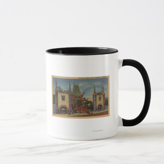 Taza Hollywood, la visión del teatro chino de CAGrauman (Derecha)