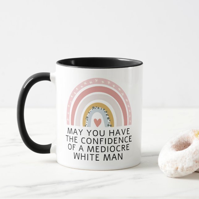 Taza Hombre blanco mediocre (Con donut)
