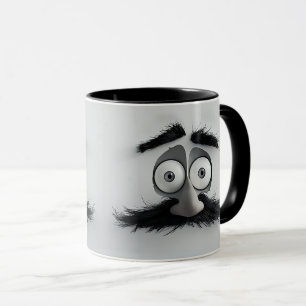 Taza Hombre Con Cabello Divertido