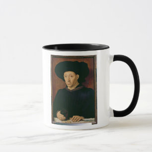 Taza Hombre con un vidrio de vino