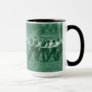 Taza Hombre de 1890 tira de guerra verde