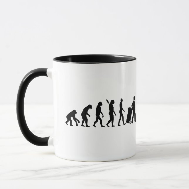 Taza Hombre de basura de la evolución (Izquierda)