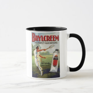 Taza Hombre de Brylcreem vintage jugando al tenis