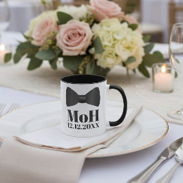 Taza Hombre de Corbata de Moño de Esmoquin o Dama de Ho