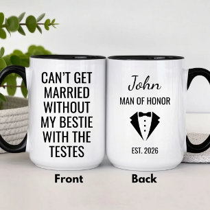 Taza Hombre de Honor Divertido Personalizado