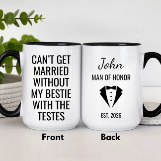 Taza Hombre de Honor Divertido Personalizado