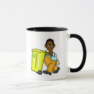 Taza Hombre de la basura negro o afroamericano nombra a