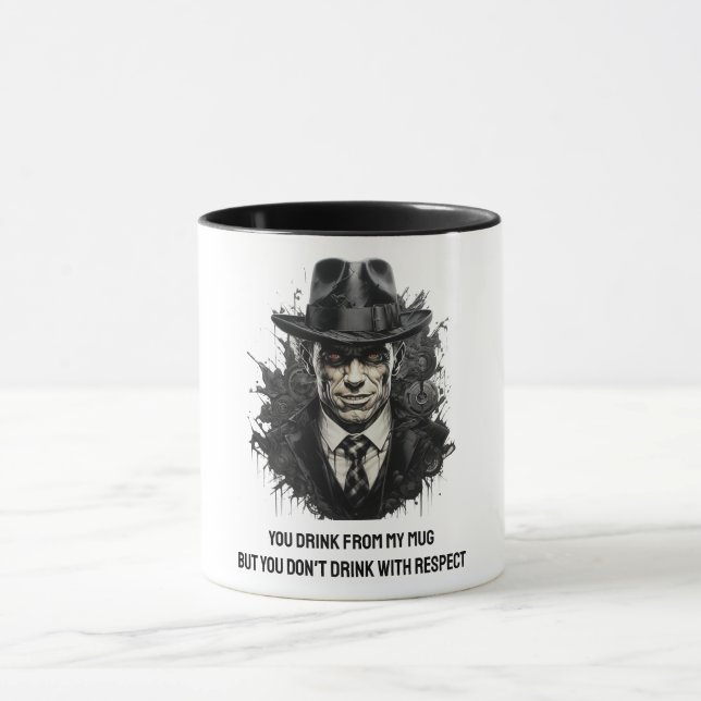 Taza Hombre de mafia en gorra negro (Centro)