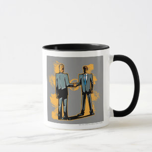 Taza Hombre de negocios dos que sacude las manos