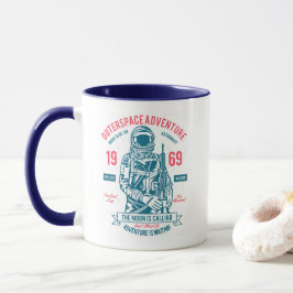 Taza Hombre del Apolo 11 en la luna 1969