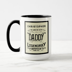 Taza Hombre Día del Padre Mito Leyenda Retro Papá Grand