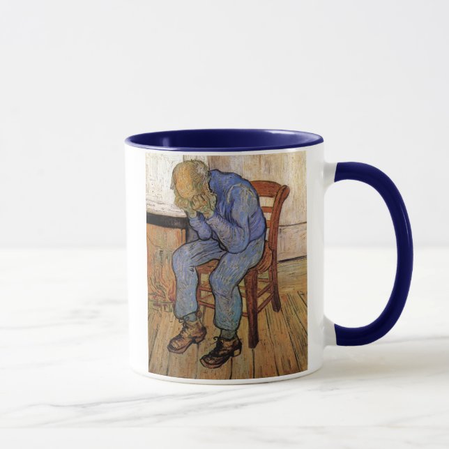 Taza Hombre mayor de pesar Bella Artes Van Gogh (Derecha)