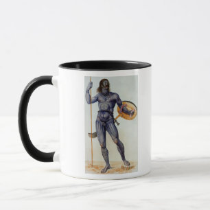 Taza Hombre picto que sostiene un escudo