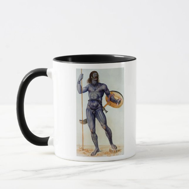 Taza Hombre picto que sostiene un escudo (Izquierda)