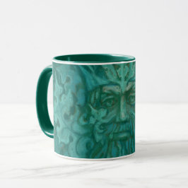 Taza Hombre Verde, Rey Forestal, Dios Pagan, arte de fa