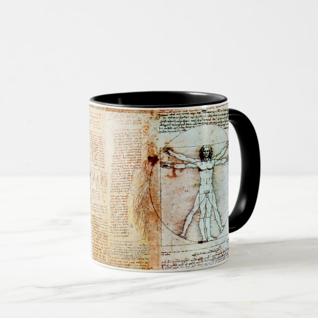 Taza HOMBRE VITRUVIANO ANTIGUO Parchment Mug (Anverso derecho)