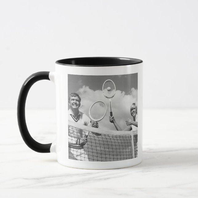 Taza Hombre y mujer que juegan a tenis (Izquierda)