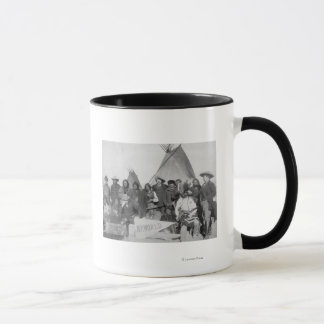 Taza Hombres blancos (incluida la cuenta de búfalo) y l