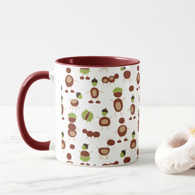 Taza Hombres castaño (Con donut)