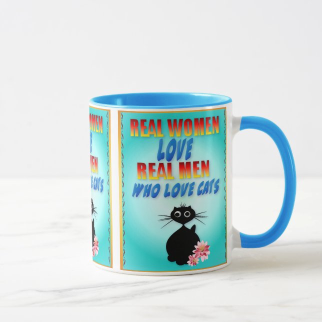 Taza Hombres reales del amor de las mujeres reales que (Derecha)