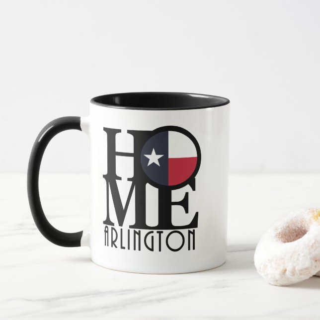 Taza HOME Arlington TX (Con donut)