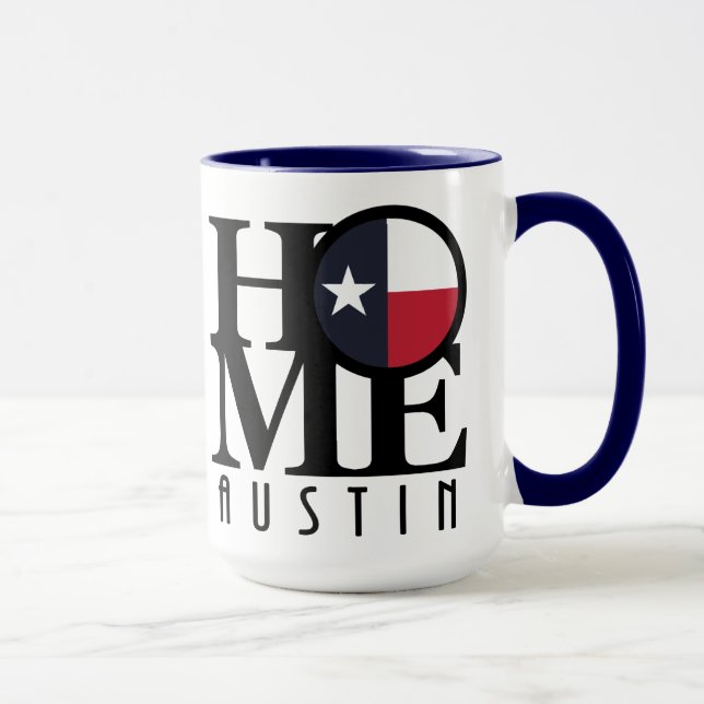 Taza HOME Austin Texas 15oz (Derecha)
