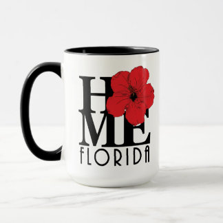 Taza HOME Florida Red Hibiscus 15oz