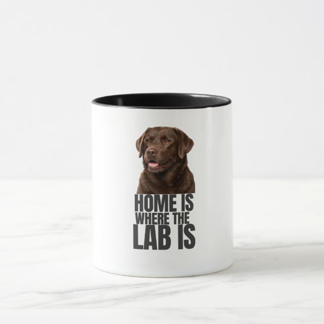 Taza Home is Where the Lab is Coffee Mug (Centro)