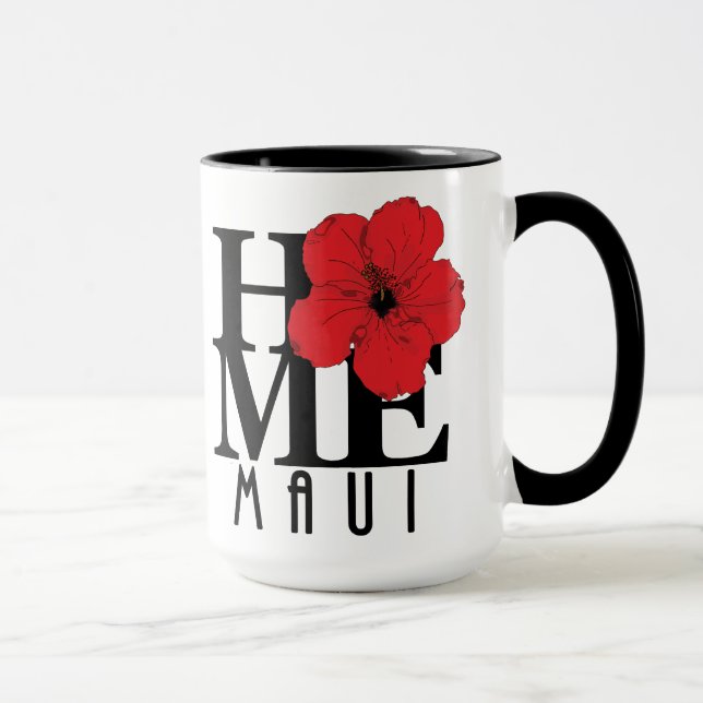 Taza HOME Maui Red Hibiscus 15oz (Derecha)