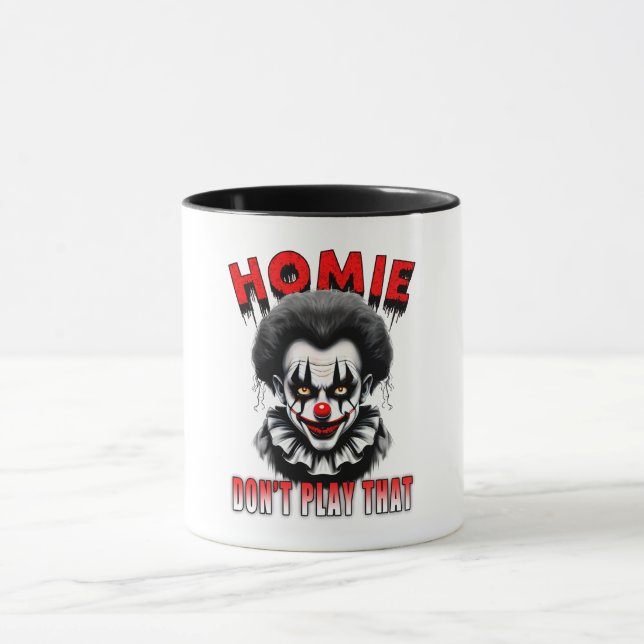 Taza Homie Clown - Mug de dos tonos de 11 oz (Centro)
