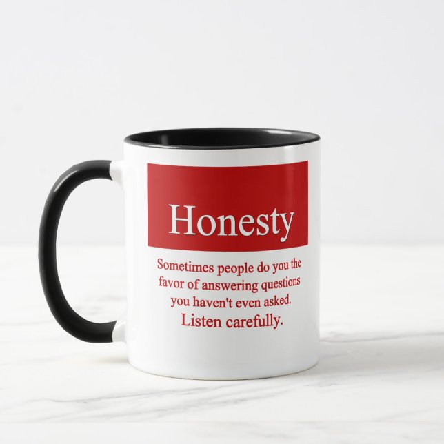 Taza Honestidad Mug (Izquierda)