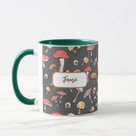 Taza Hongos dibujados a mano personalizados para Forage