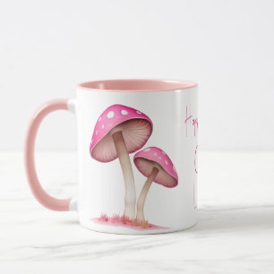 Taza Hongos rosas Amanita champihroom