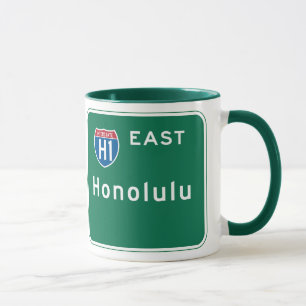 Taza Honolulu, señal de tráfico del HI