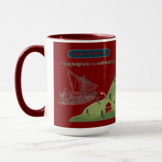 Taza Honor a Colón marrón