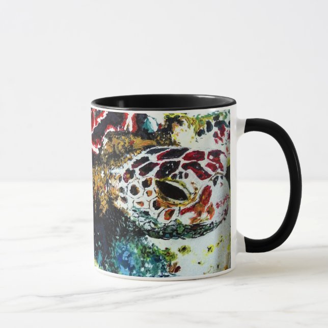 Taza Honu: Perro de tortuga marina hawaiana (Derecha)