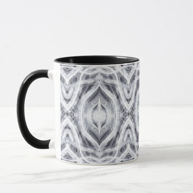 Taza Hope Abstract Black and White Watercolor Art (Izquierda)