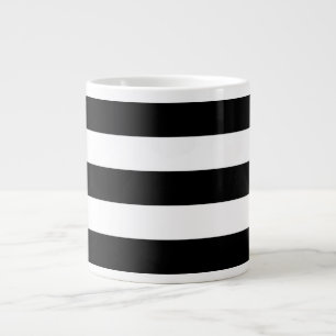 Taza horizontal gruesa del jumbo de las rayas