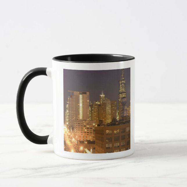 Taza Horizonte de Chicago, Illinois, desde West Loop en (Izquierda)