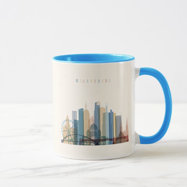 Taza Horizonte de la ciudad de Melbourne, Australia el (Derecha)