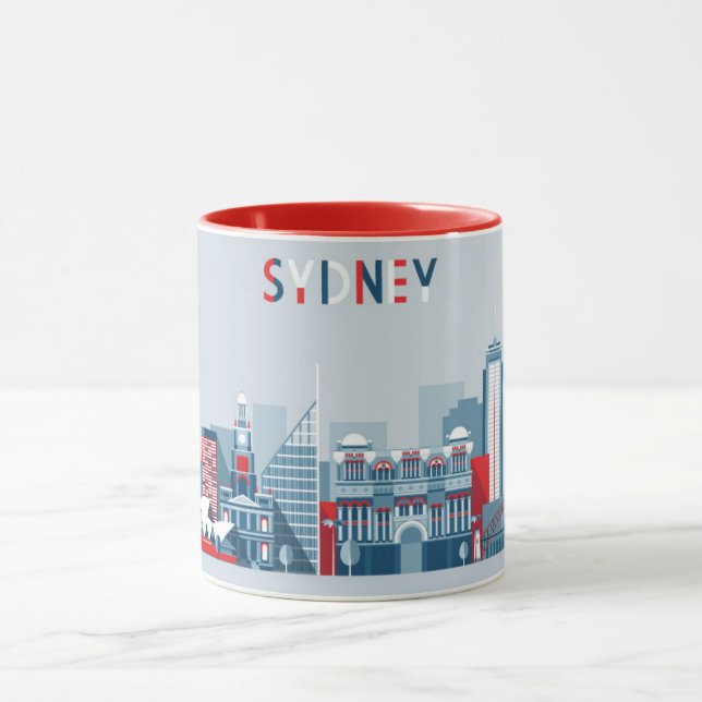 Taza Horizonte de la ciudad de Sydney Australia (Centro)